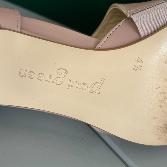 Paul Green Womens Blush Leather Pointed Toe Nicki Asymmetrical Pump Size 4 1/2 - Picture 11 of 16